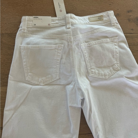 AG Adriano Goldschmied White Wide Leg Jeans - Picture 7 of 7